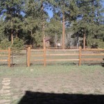 rail fence and gate